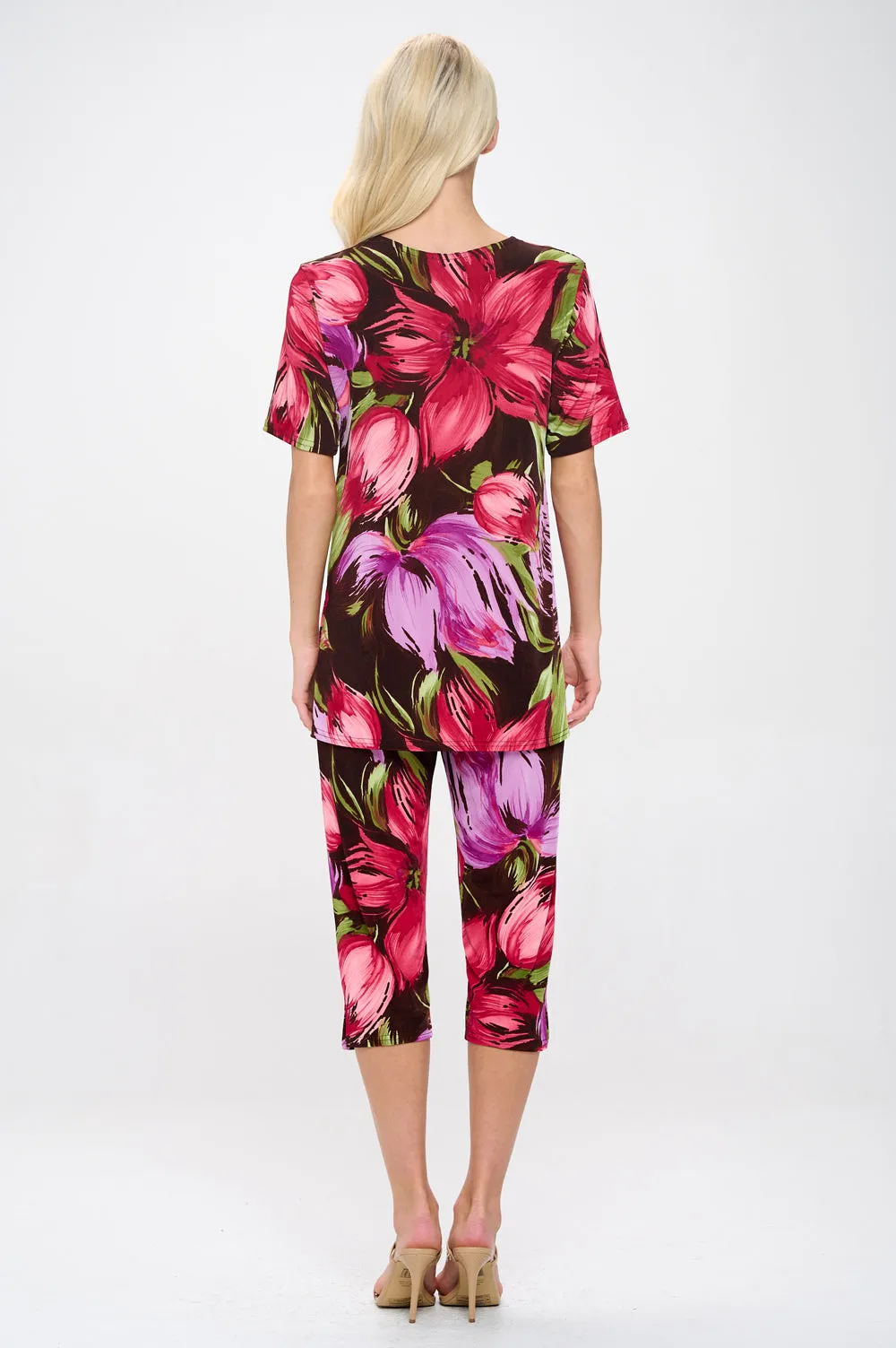 Capri Pant Set Short Sleeve - 9003BN-SRP1-W442