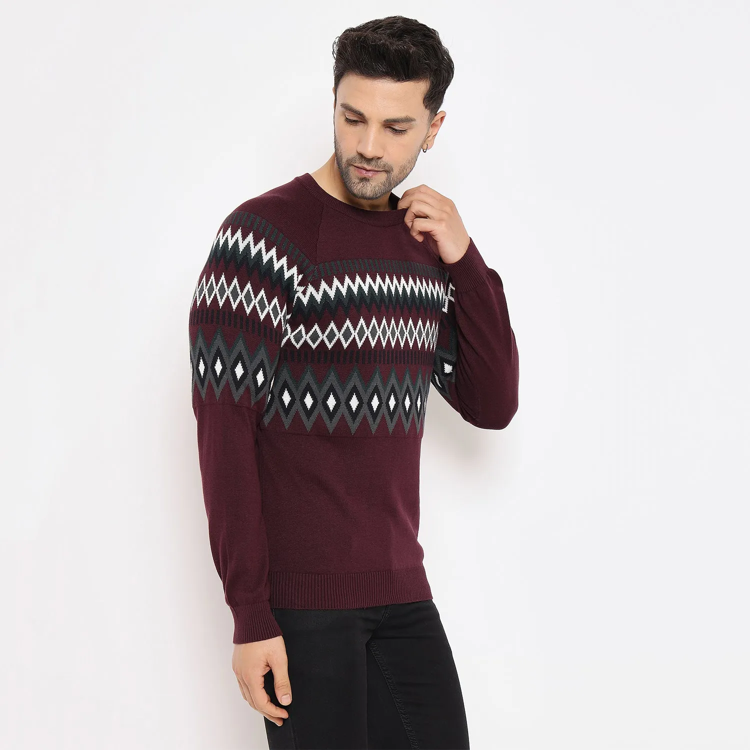 Duke Stardust Men Full Sleeve Round Neck Pullover (SDS2186)