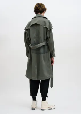 Green Double Breasted Coat