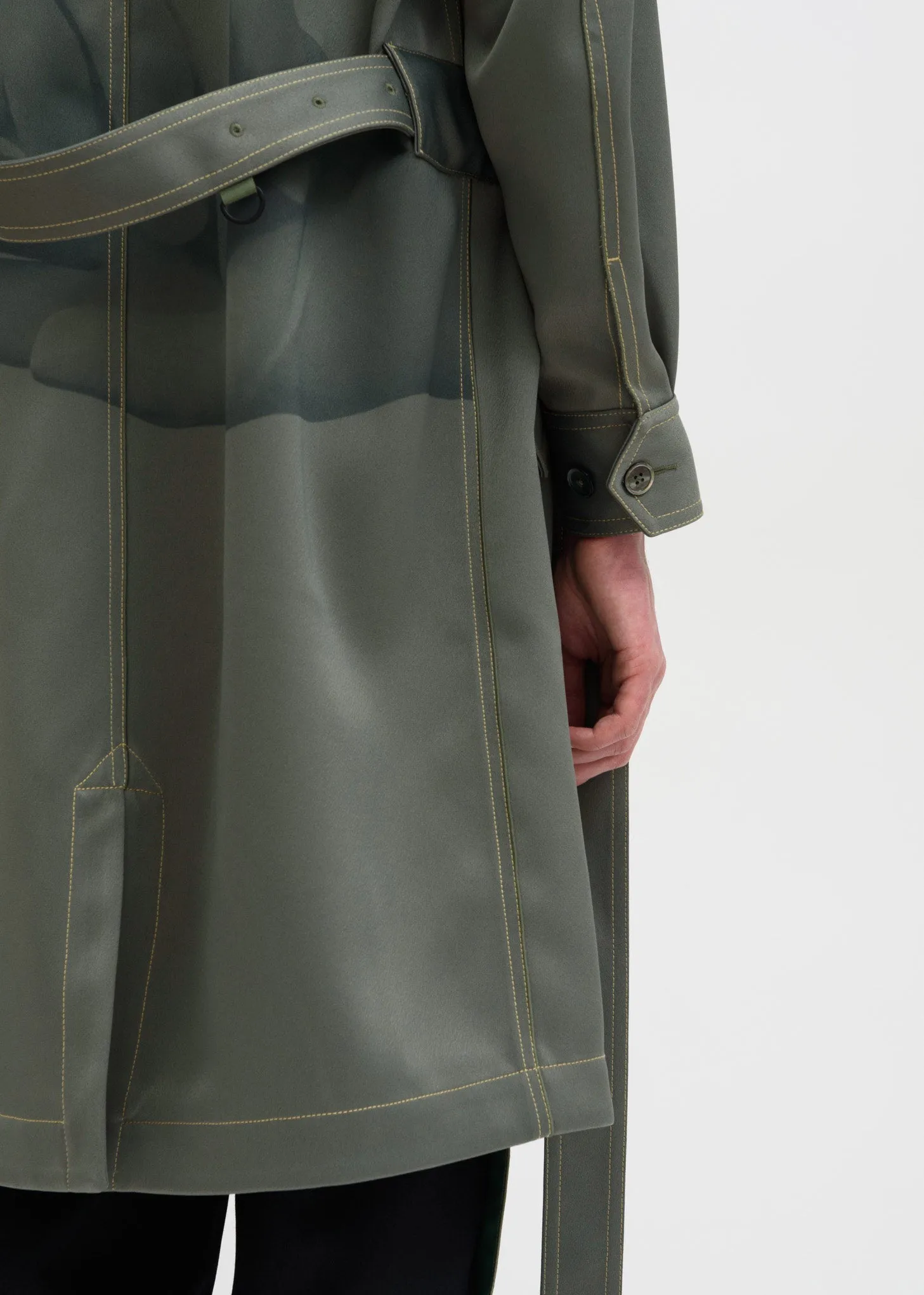 Green Double Breasted Coat