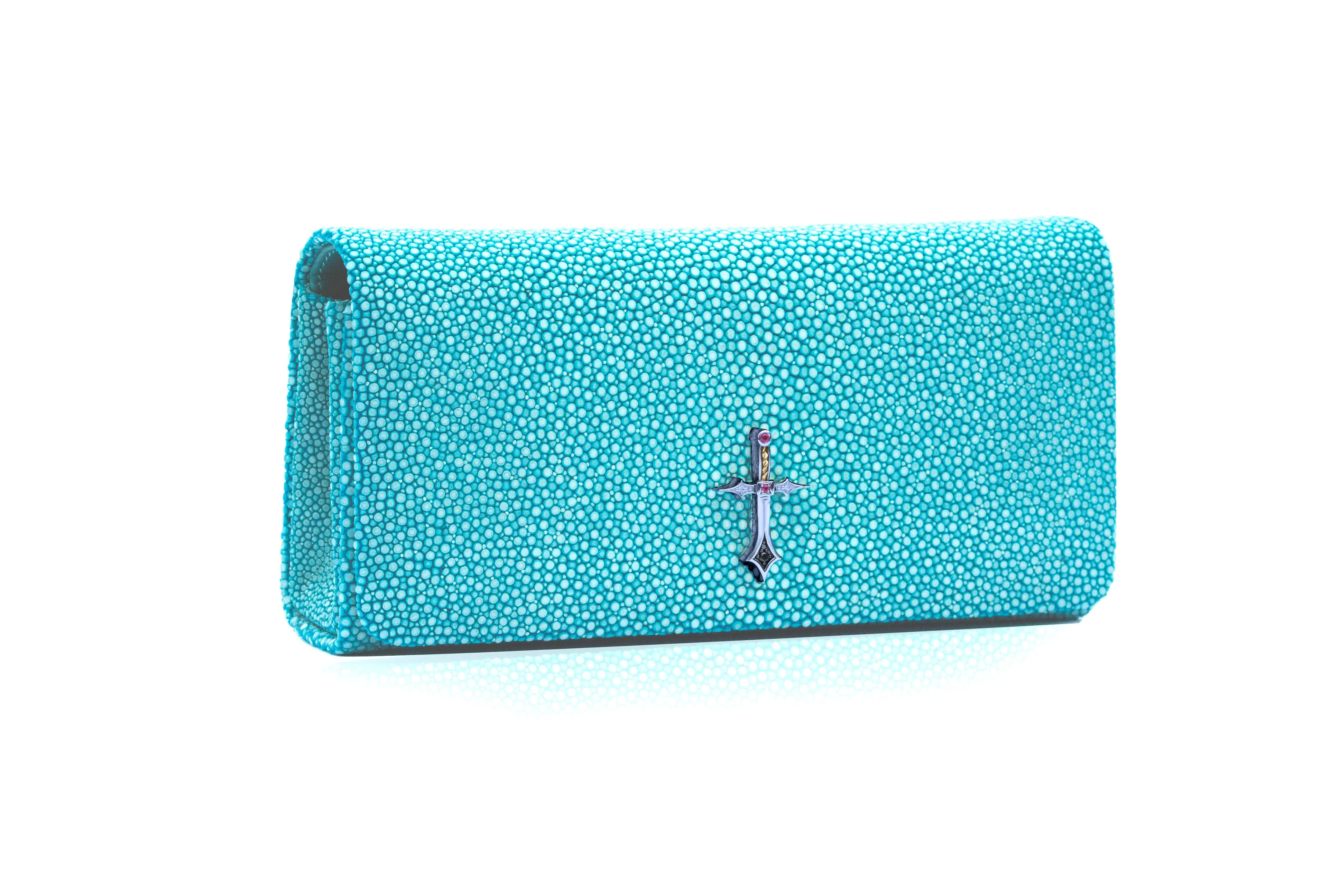 LE CARAMELLE DI SANTO Capri Sea Galuchat Leather Bag
