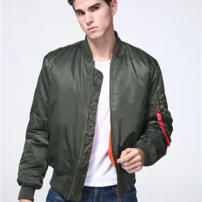 Reversible BF Loose Short Couple Retro Air Force Bomber Jacket