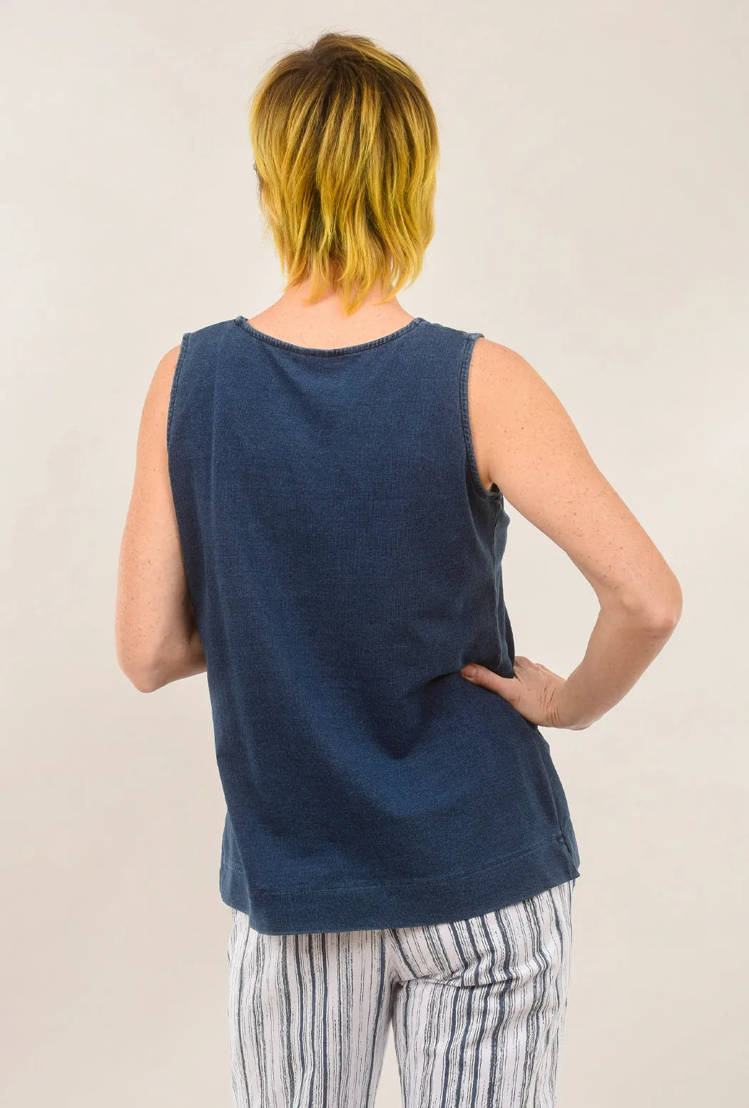 Seamless Tank, Navy